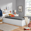 Twin Storage Bed with Bookcase Headboard U3839