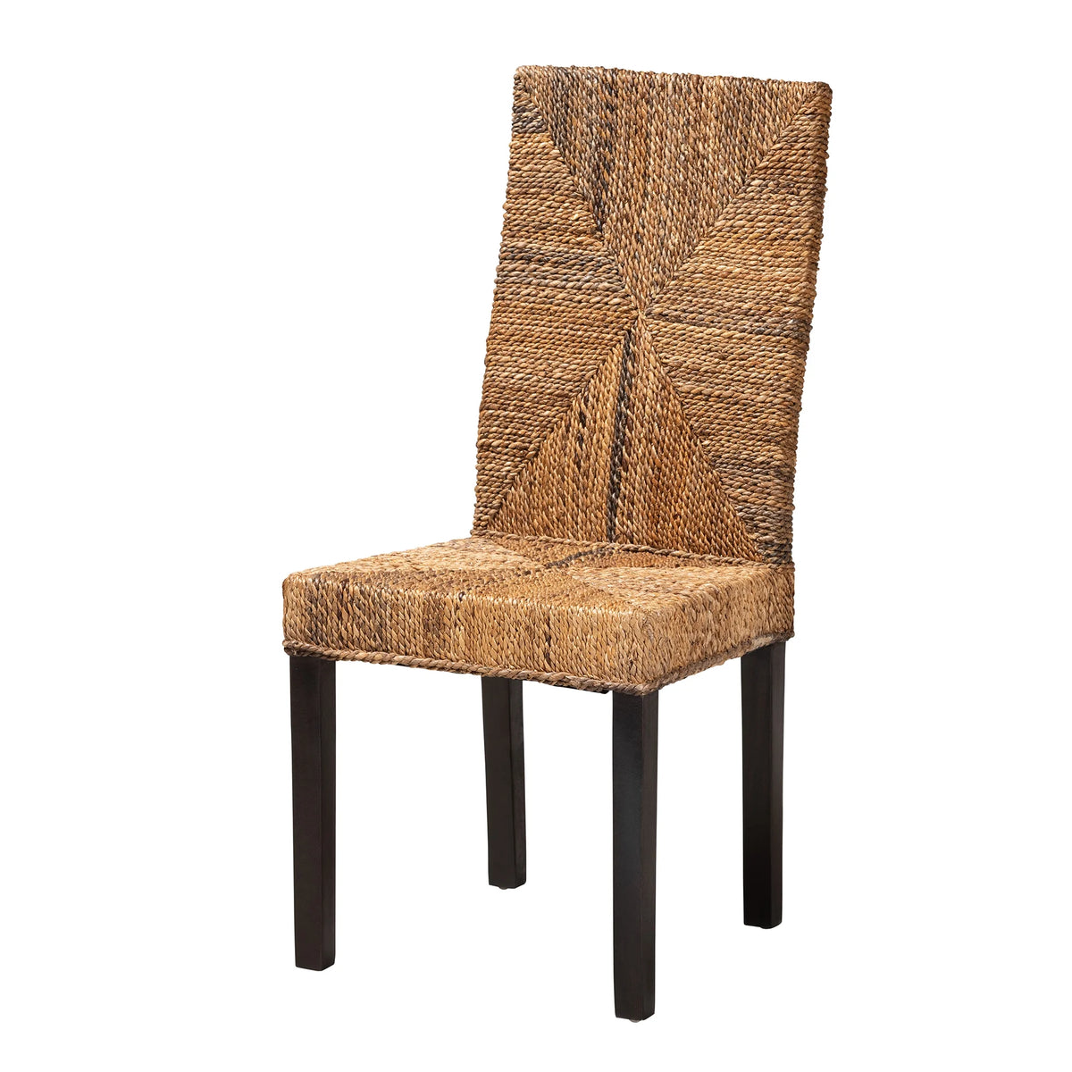 Dark Brown Mahogany Wood Dining Chair P1649