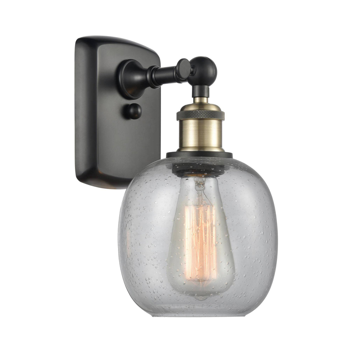 Black Antique Brass 1 Light Sconce T204