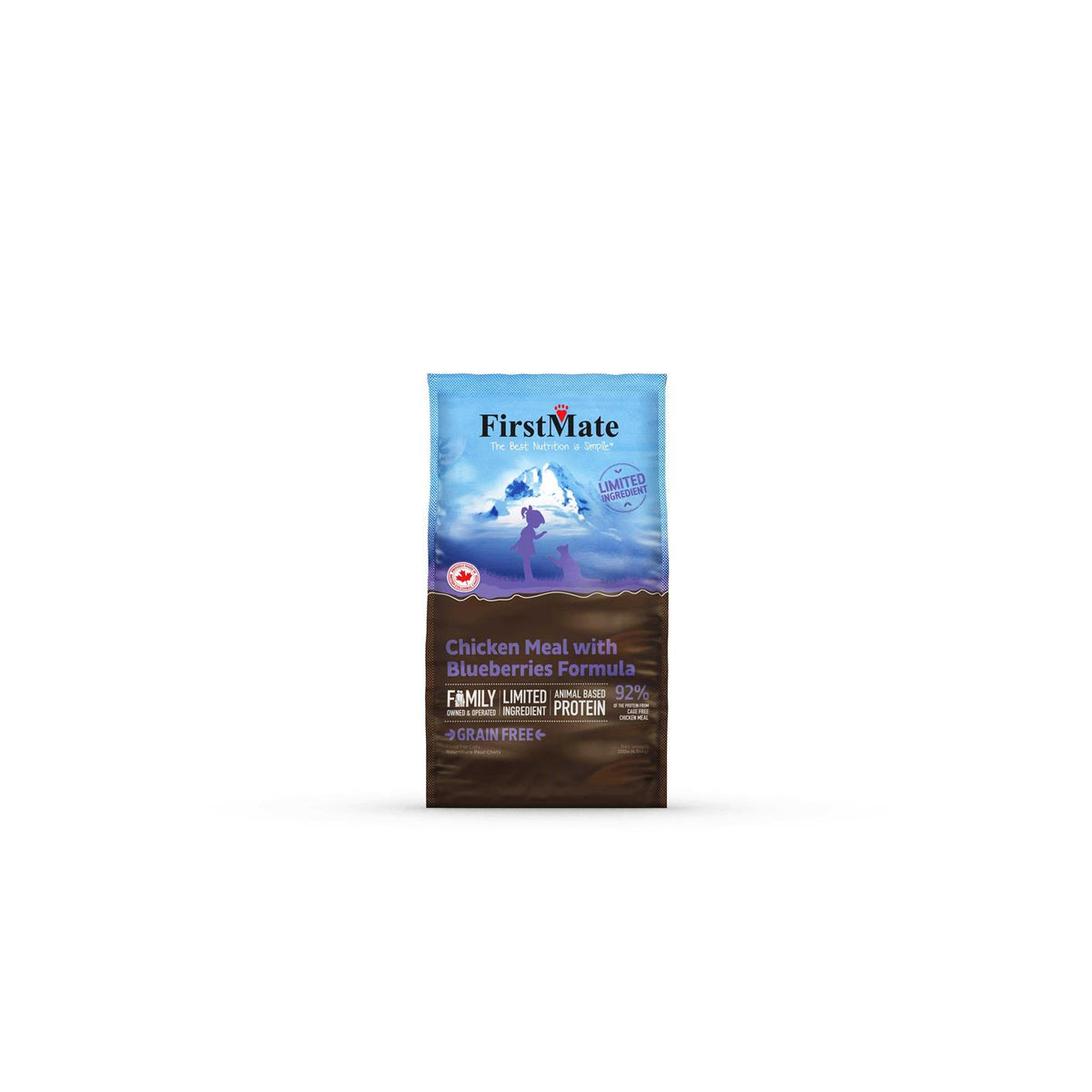 Chicken Meal Blueberries Limited Ingredient Dry Cat Food D6246