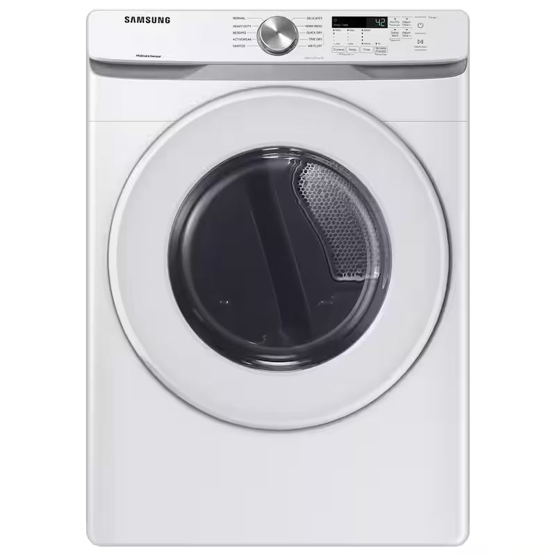7.5 cu. ft. Stackable Vented Electric Dryer with Sensor Dry in White O483