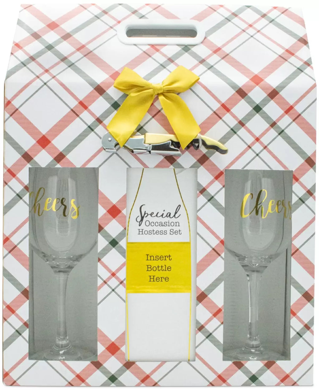 Hostess Set with Opener & 2 Stemmed Wine Glasses Z2748