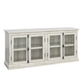 White Engineered Wood Storage Credenza R5536