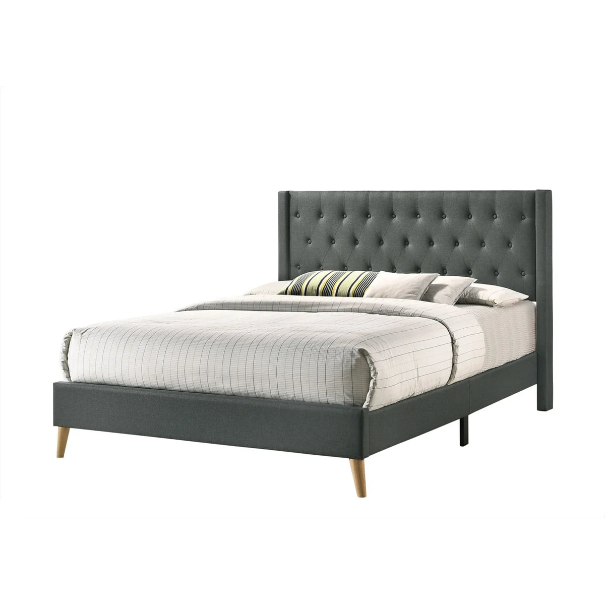 Queen Tufted Panel Bed T642858