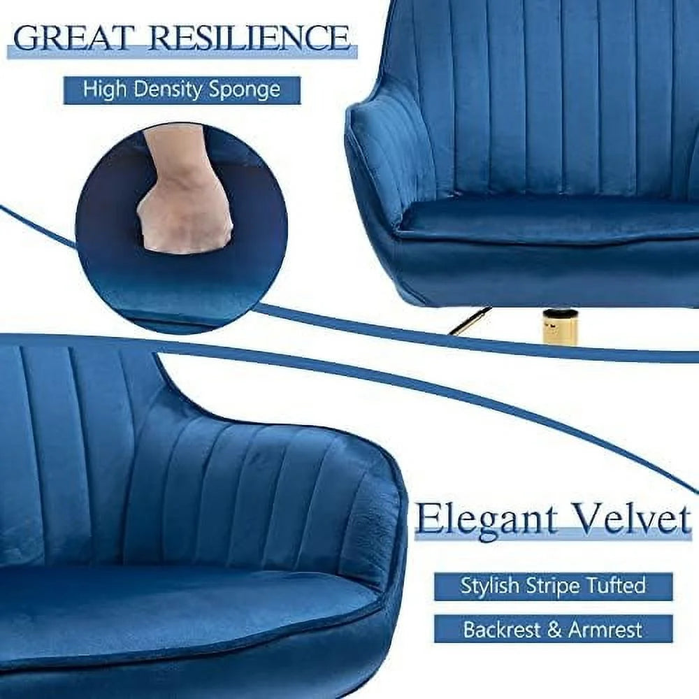 Swivel Chair with Wheels Adjustable Height Home Office Chair V64476