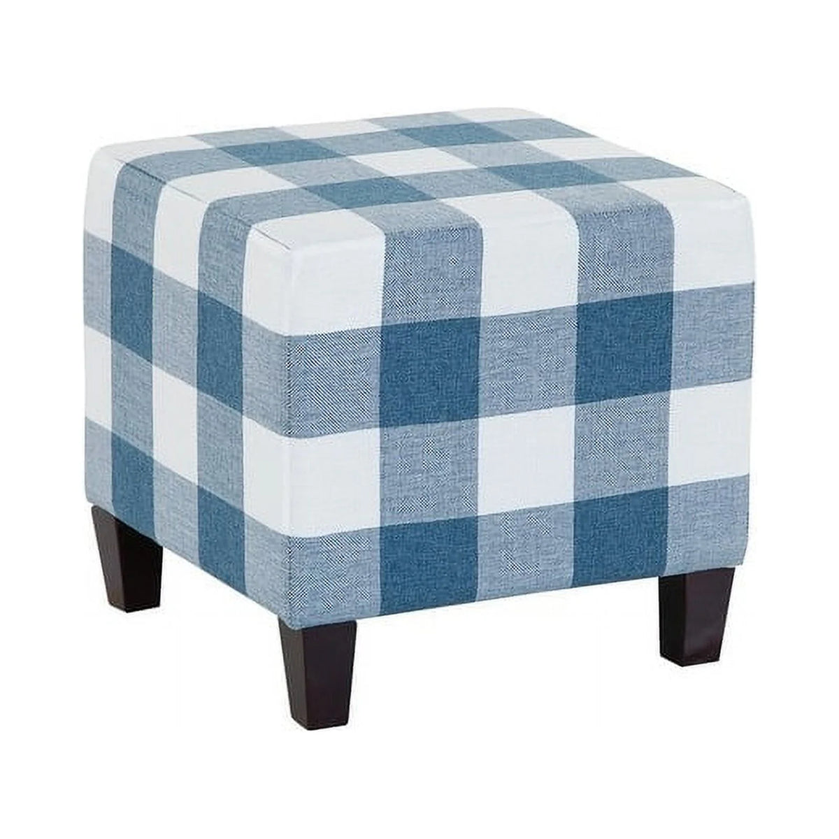 Plaid Checkered Ottoman Footrest M637