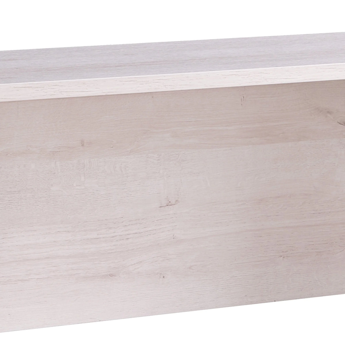 White Oak Wooden Desk Return with Casters O926