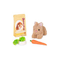 Mini Plush Pet Bunny 18 Accessory Set for Dolls B728