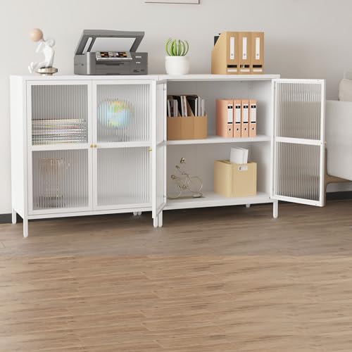 White 2 Door Steel Storage Cabinet I4278