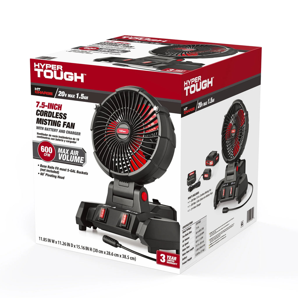 7.5 inch Cordless Misting Fan P18842