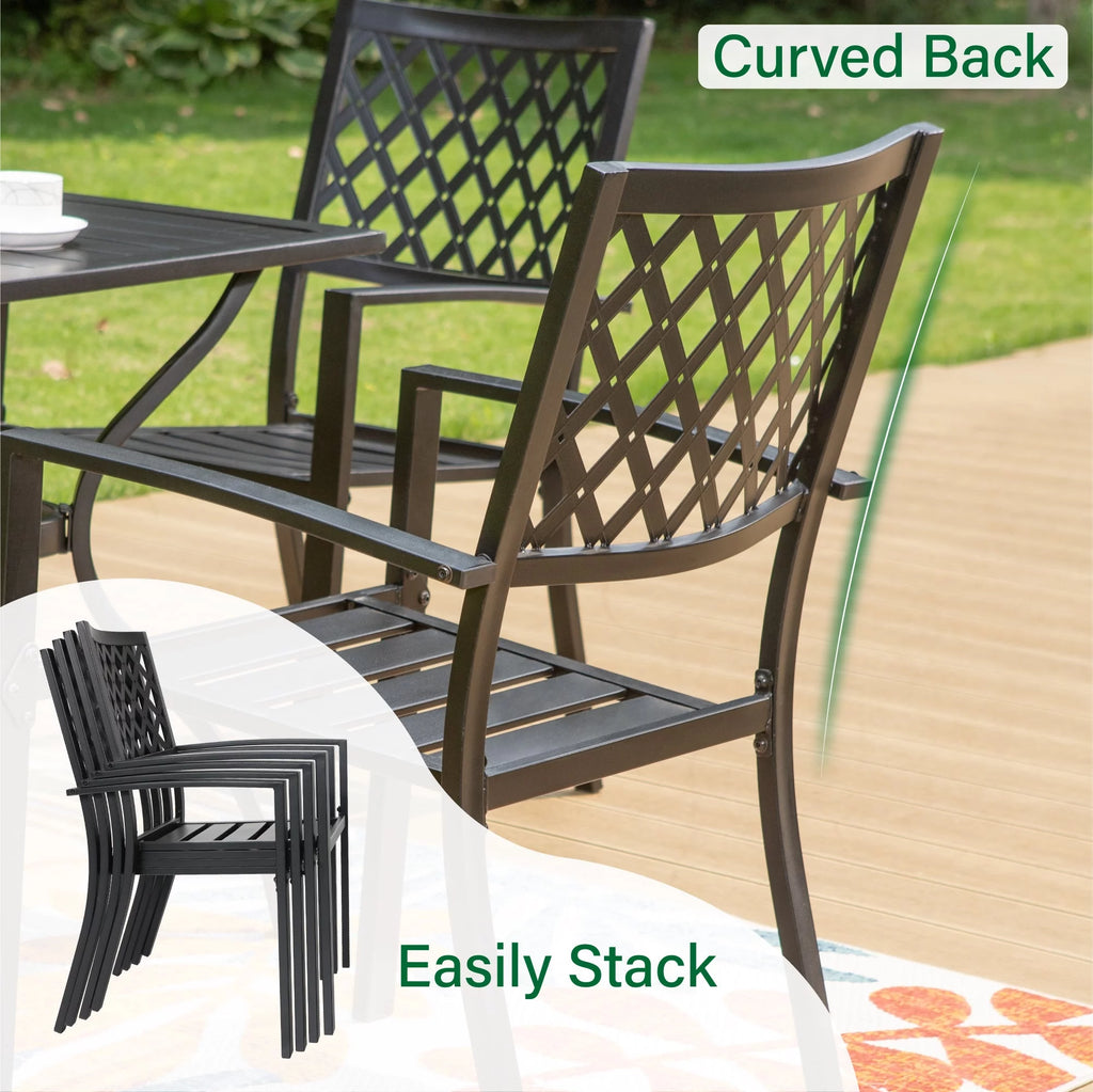 8-Piece Outdoor Dining Set with Beige Umbrella H775362