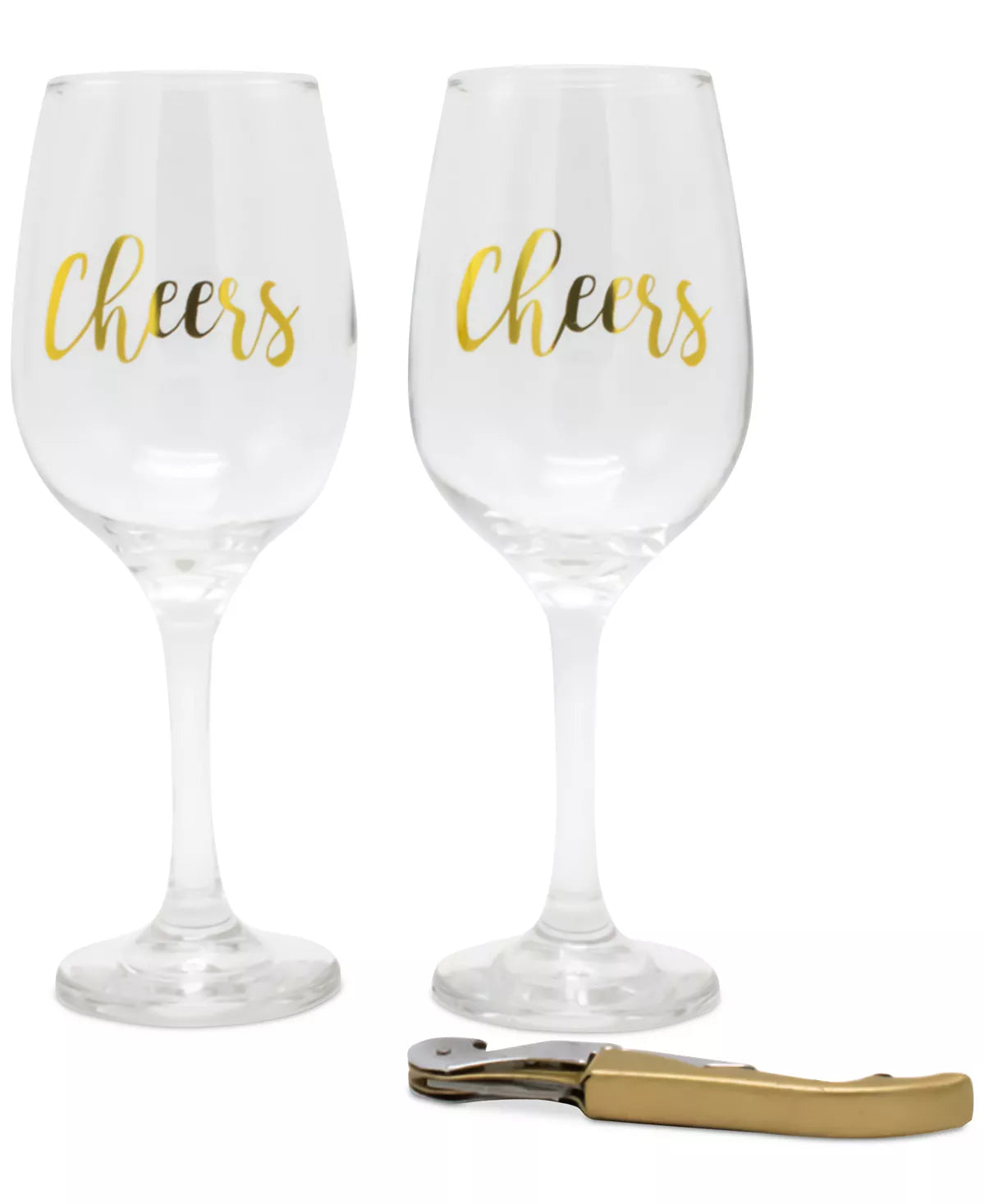 Hostess Set with Opener & 2 Stemmed Wine Glasses Z2748