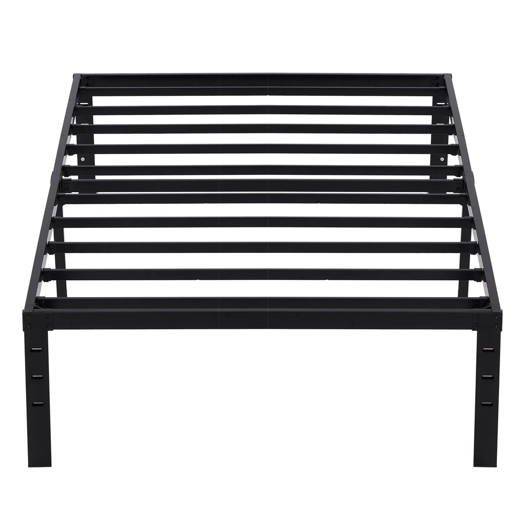 Twin Size Black Metal Platform Bed Z1216