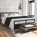 King 14 Inch Metal Bed Frame with Headboard and Footboard V247