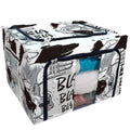 Foldable Stackable Storage Bag with Clear Window and Steel Frame G853735