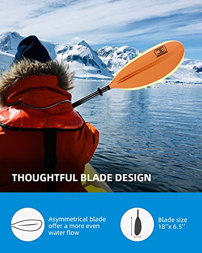 Carbon Fiber Kayak Paddle 90.5in/230cm with Paddle Leash W92692