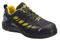 Men's Black Yellow Composite Toe Work Boots R232402