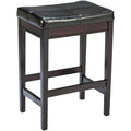 Dark Brown 24" Backless Barstool Set of 2 A881