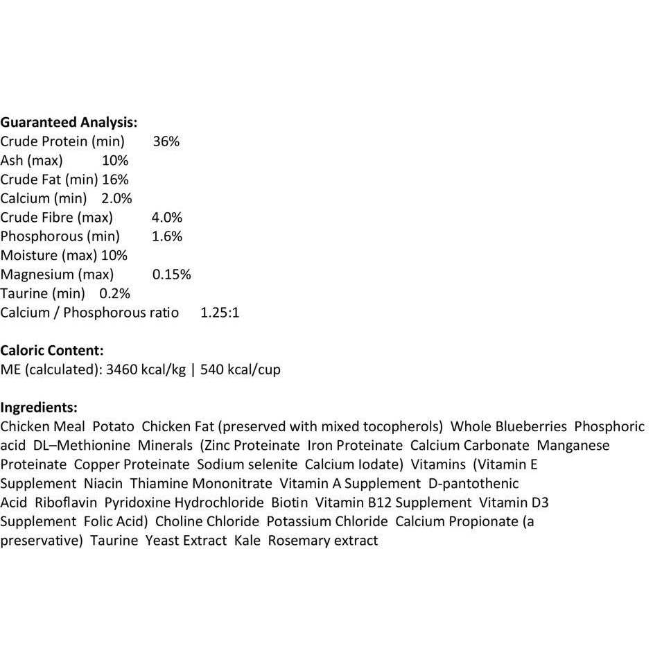 Chicken Meal Blueberries Limited Ingredient Dry Cat Food D6246