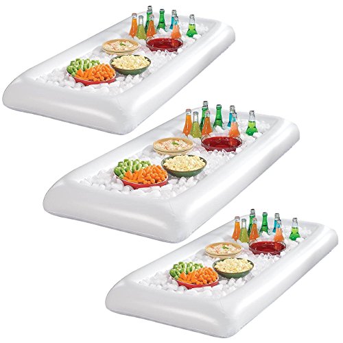 White Inflatable Serving Bar with Drain Plug M851