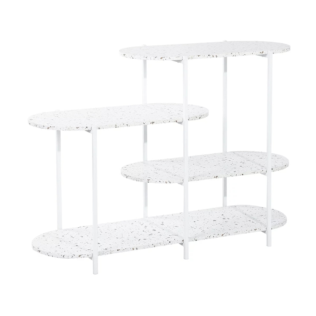 4-Tier Marble White Storage Shelf Z67956