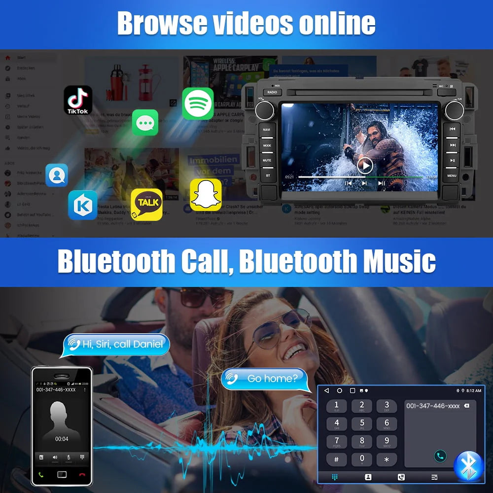 Car Radio Stereo with Bluetooth GPS Navigation C24116