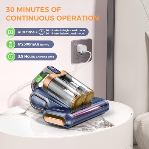 Cordless Mattress Vacuum Cleaner with UV and Ultrasonic O2081