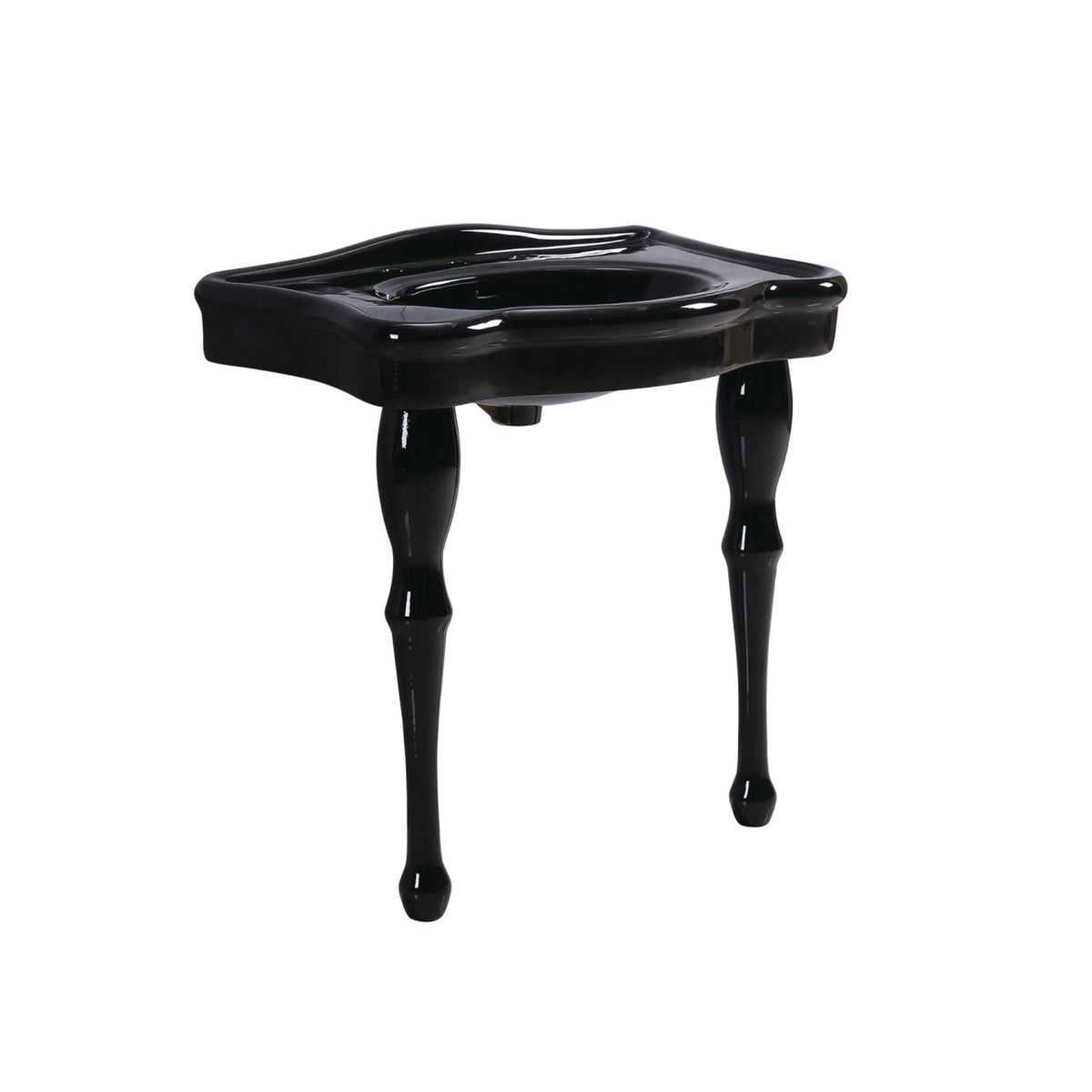 Black Pedestal Console Basin I36773