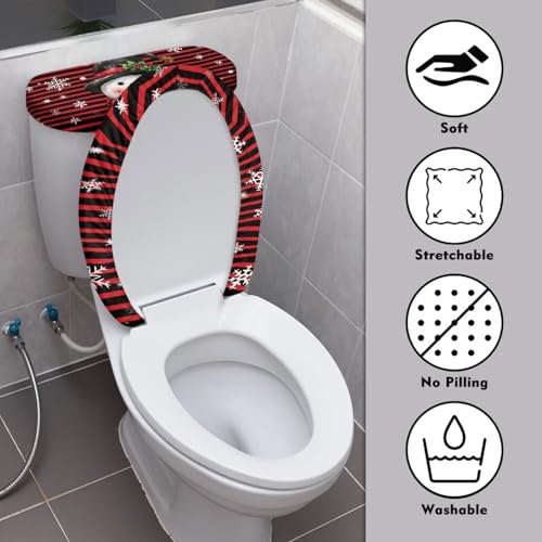 Snowman Toilet Lid Tank Cover Set L233300