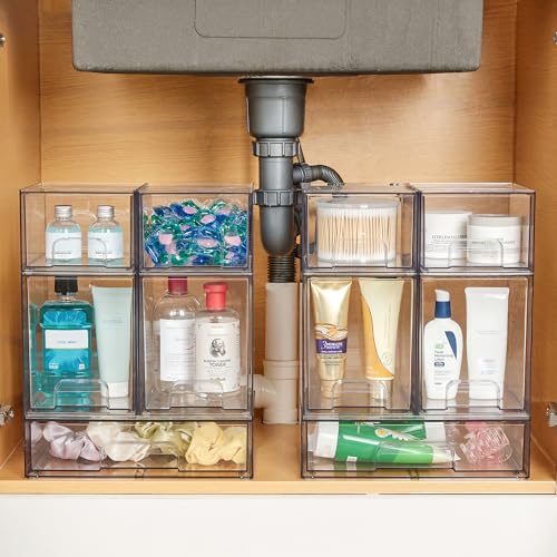 Clear Stackable Acrylic Storage Drawers 2 Pack J535604