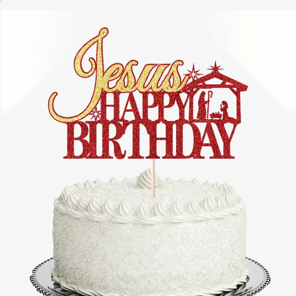 Christmas Cake Toppers 10Pcs Golden Acrylic Q453565