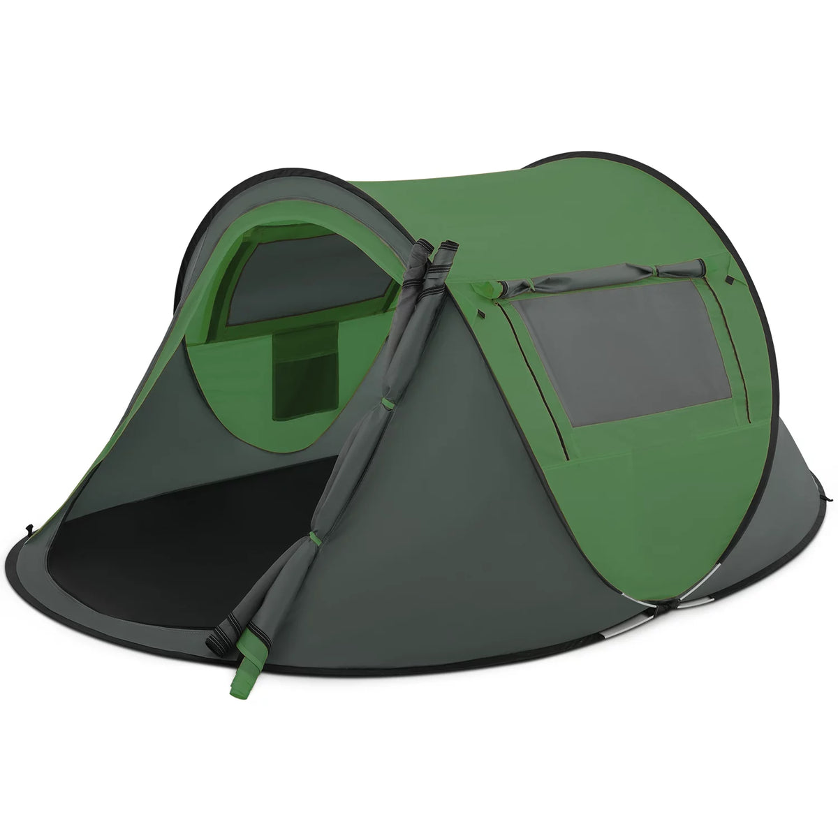 Yellow 3 Person Pop Up Tent with Carry Bag W275815