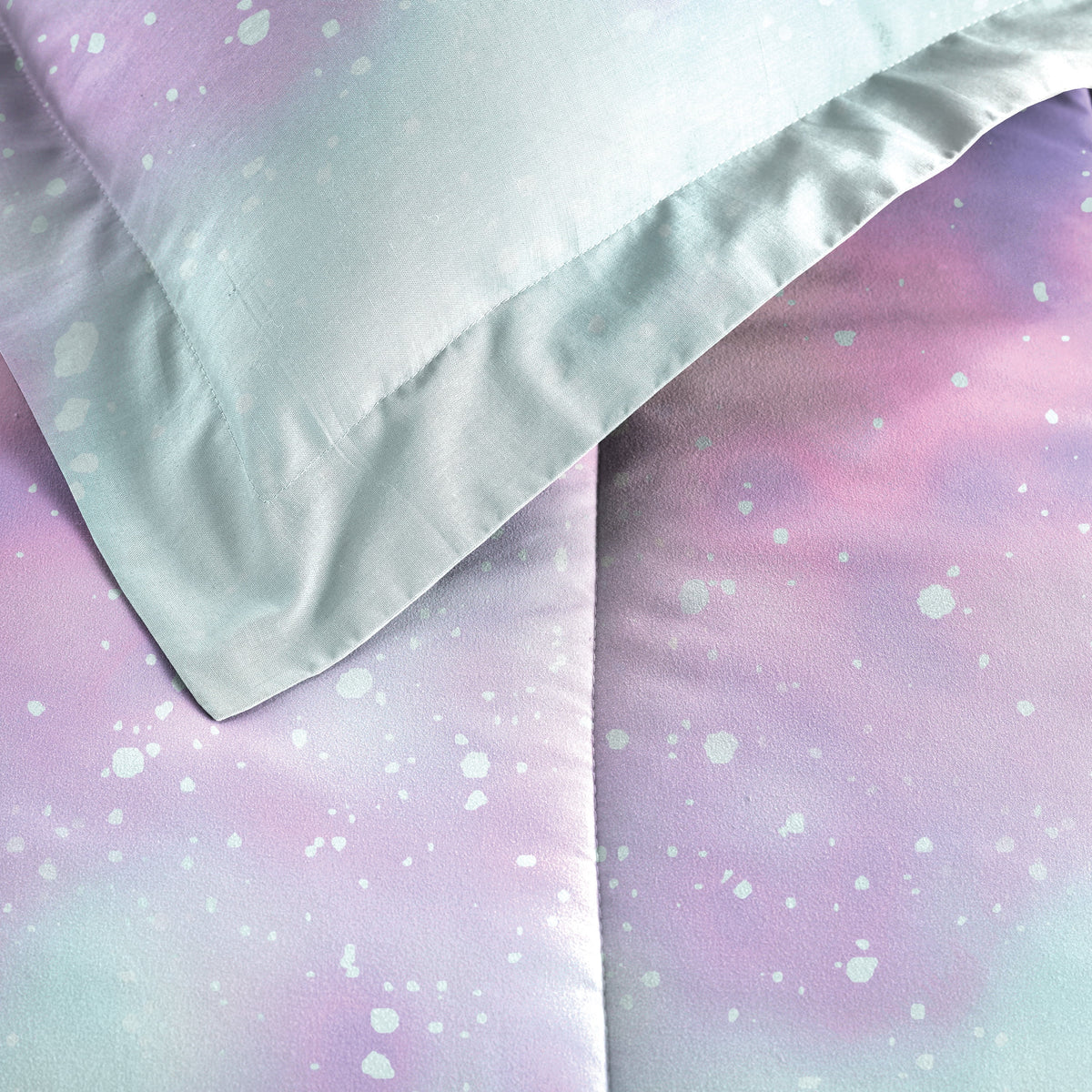 Full 7 Piece Pink Polyester Microfiber Comforter Set W83500
