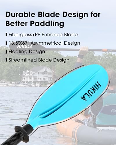 Adjustable Carbon Shaft PP Blade Kayak Paddle V60851