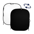 Collapsible Reversible Background 5 x 6' Black/White T670075