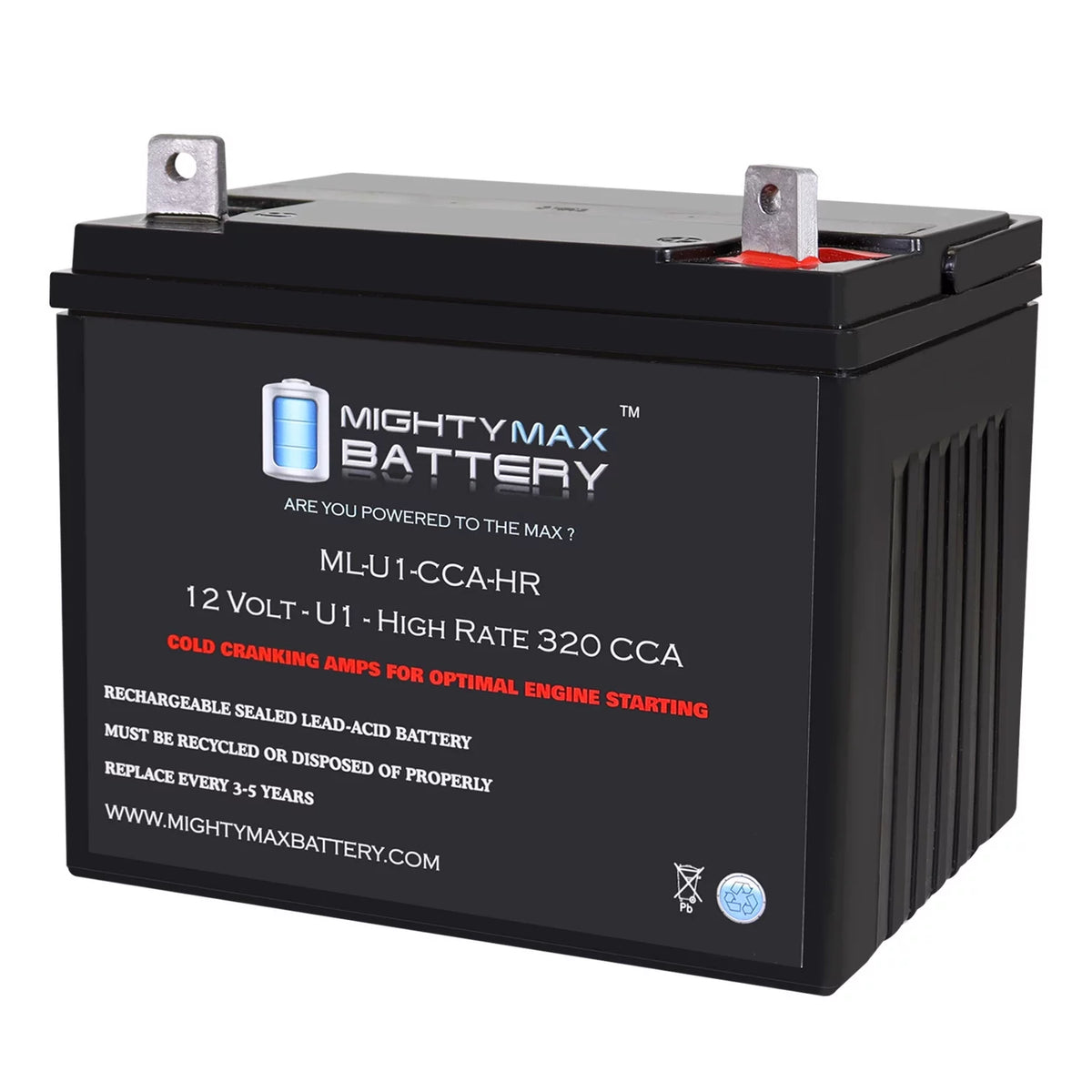 12V 320CCA Replacement Battery R1214