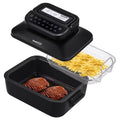 7-in-1 Indoor Grill with 6 Qt Air Fryer, 1500W, Black G16629