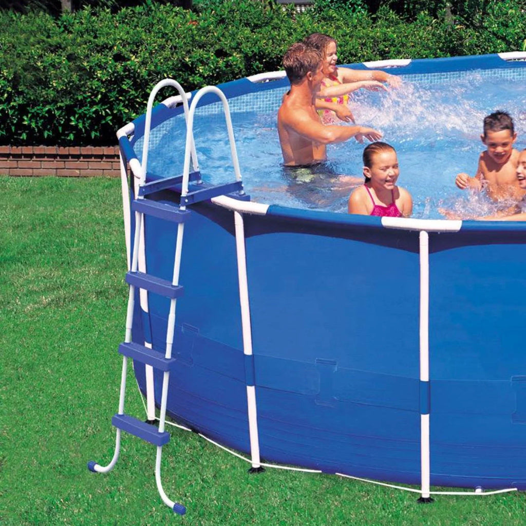 18ft x 48in Metal Frame Swimming Pool Set with Pump & Filter K616