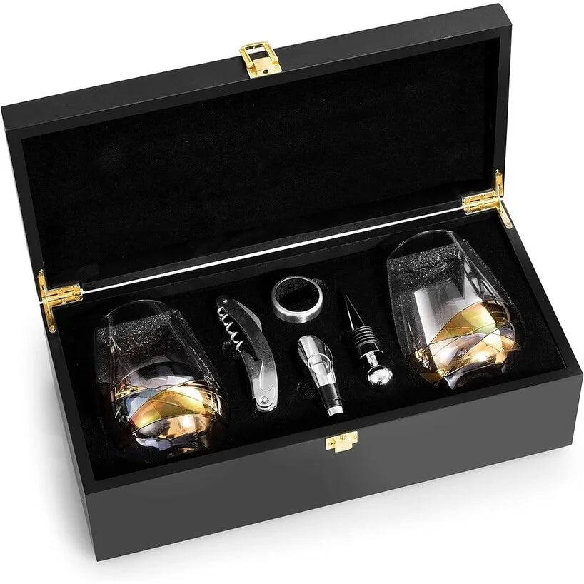 Stemless Wine Glasses Gift Set D816