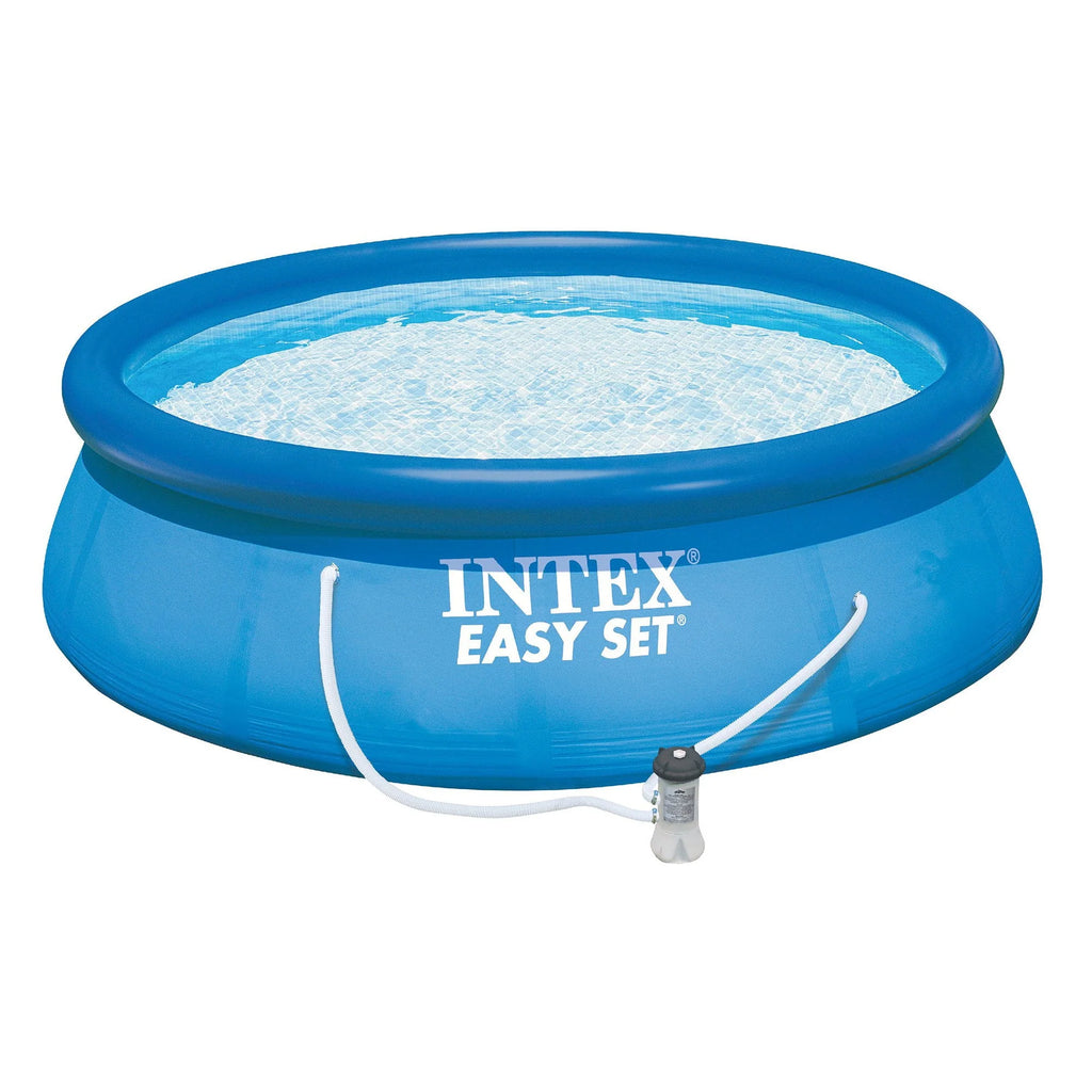 Above Ground Swimming Pool with Ladder and Pump Q543