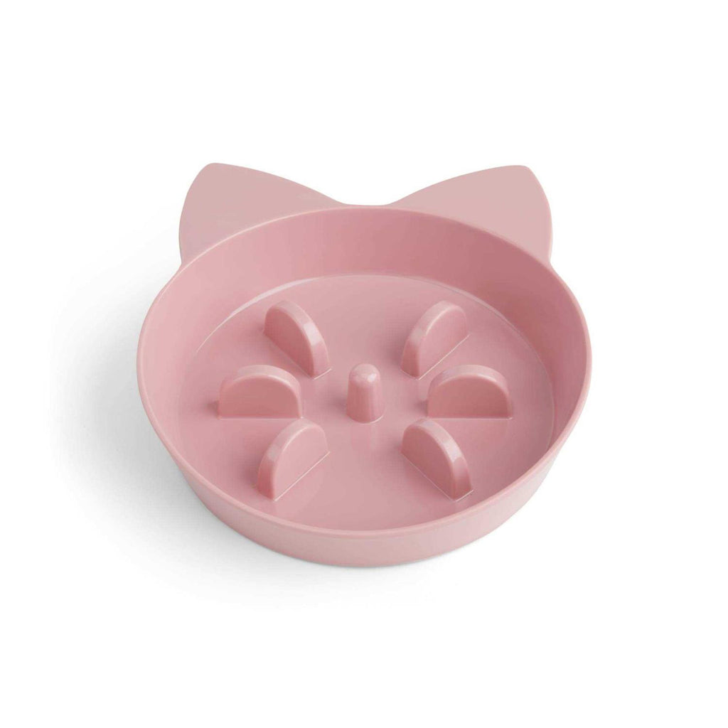 Mauve Slow Feeder Cat Bowl U8329