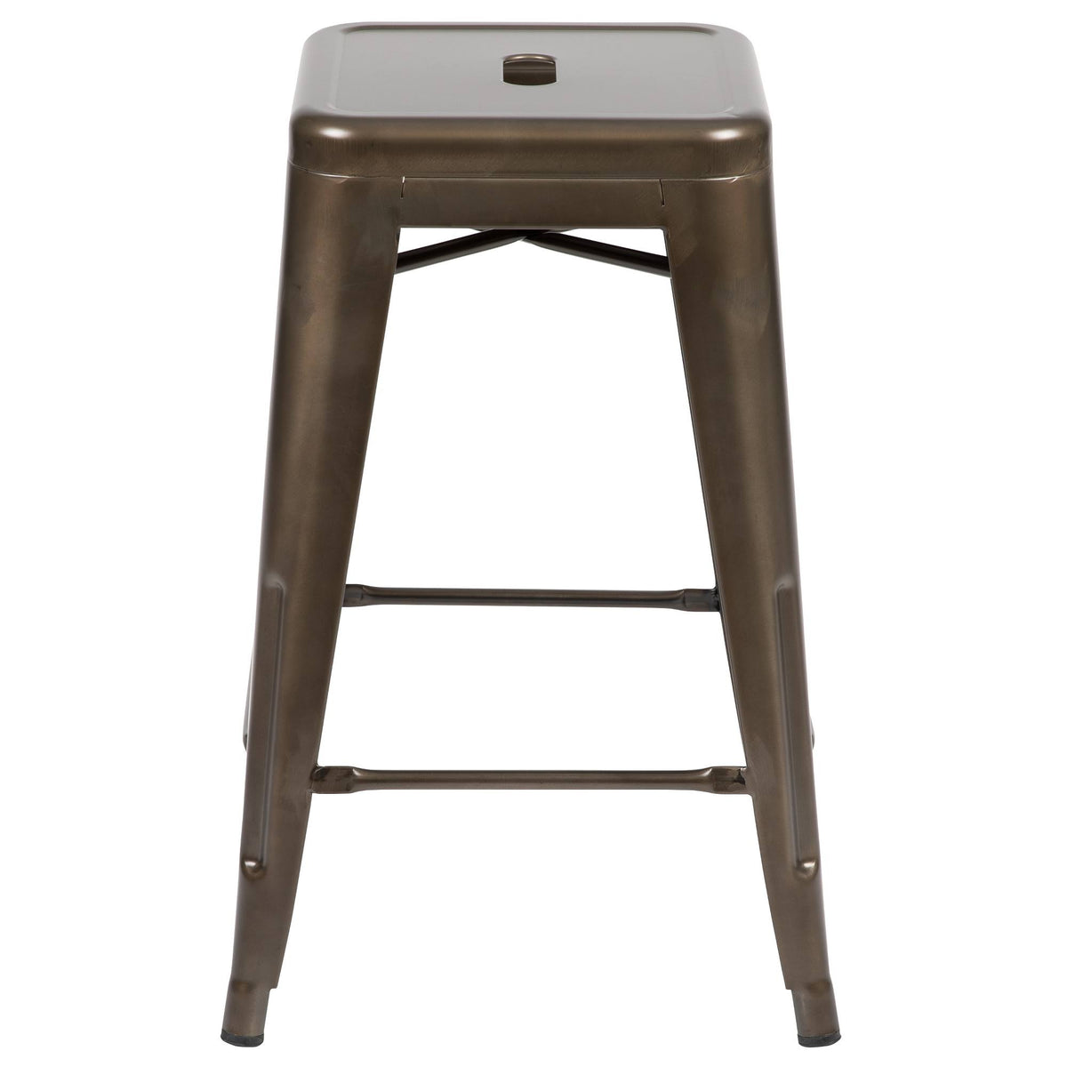 24" High Metal Counter-Height Indoor Bar Stool Set of 4 O8102