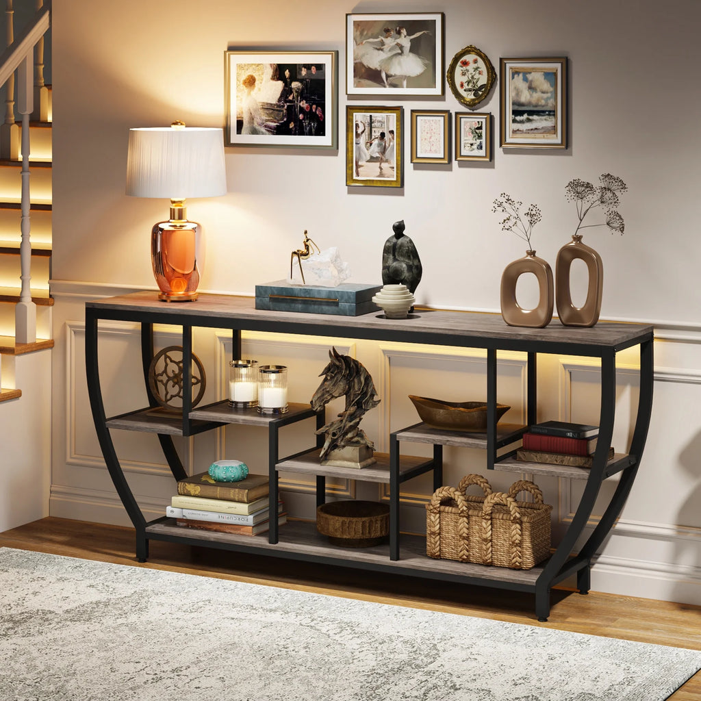 70.9 Inches Console Table with Shelves J5364