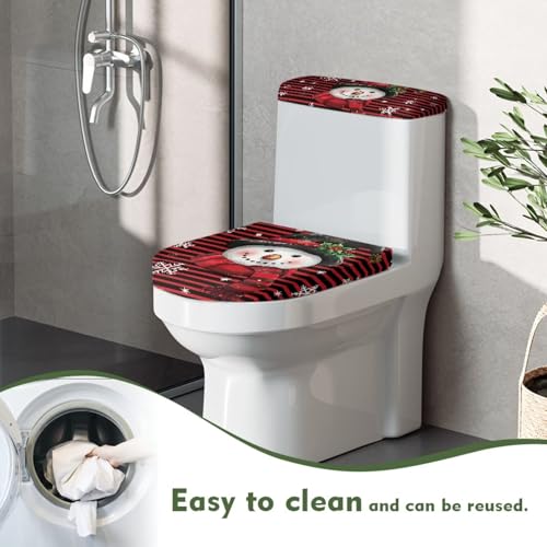 Snowman Toilet Lid Tank Cover Set L233300