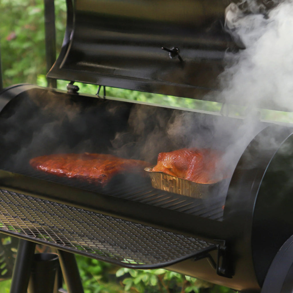 Portable Charcoal Grill with Offset Smoker Y94612