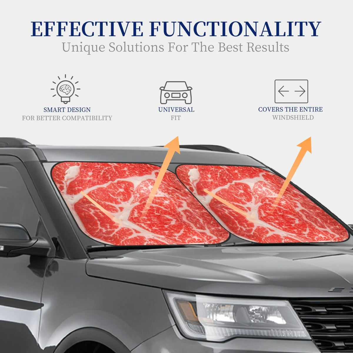 2 Pack Foldable Car Front Window Sun Visor Protector J456599