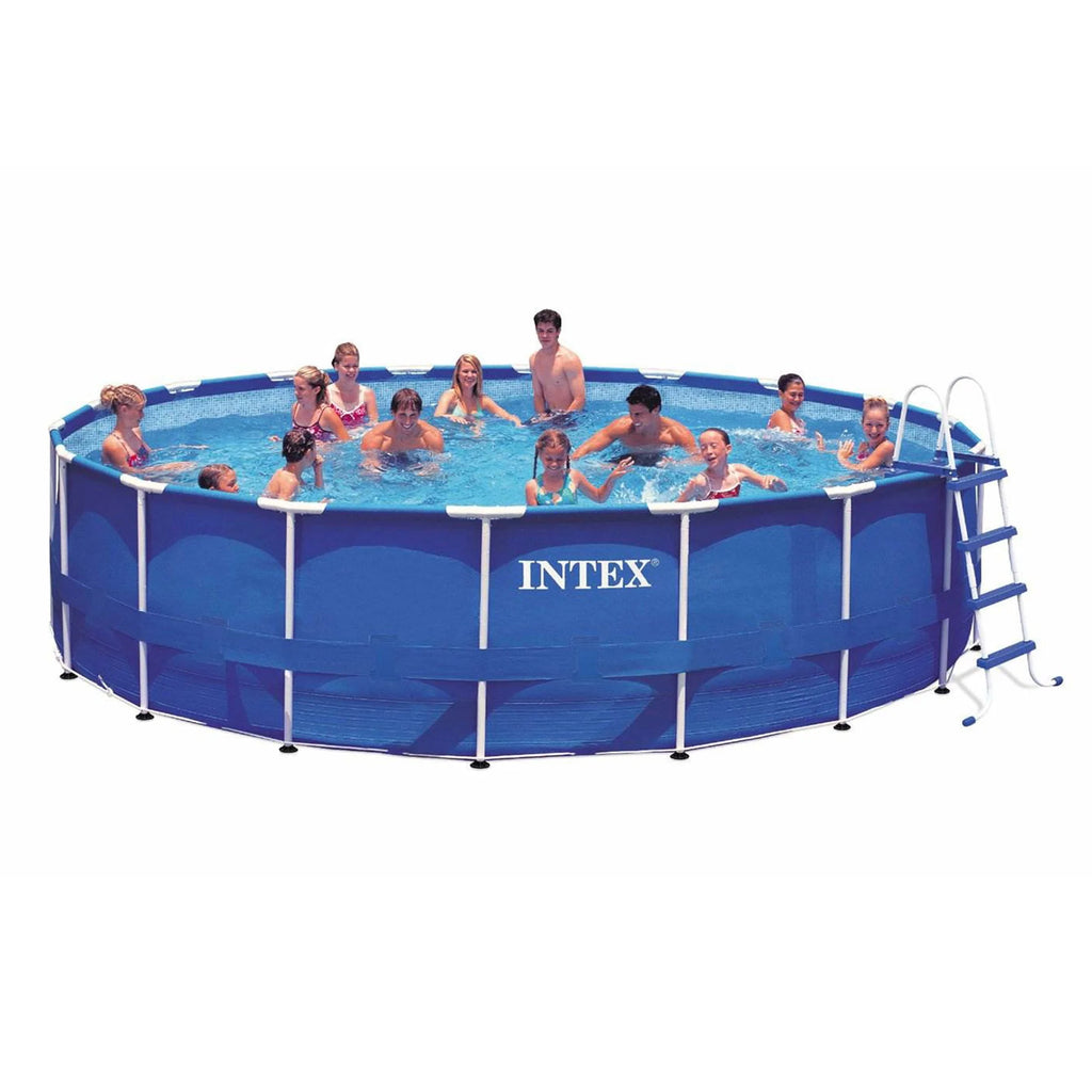 18ft x 48in Metal Frame Swimming Pool Set with Pump & Filter K616