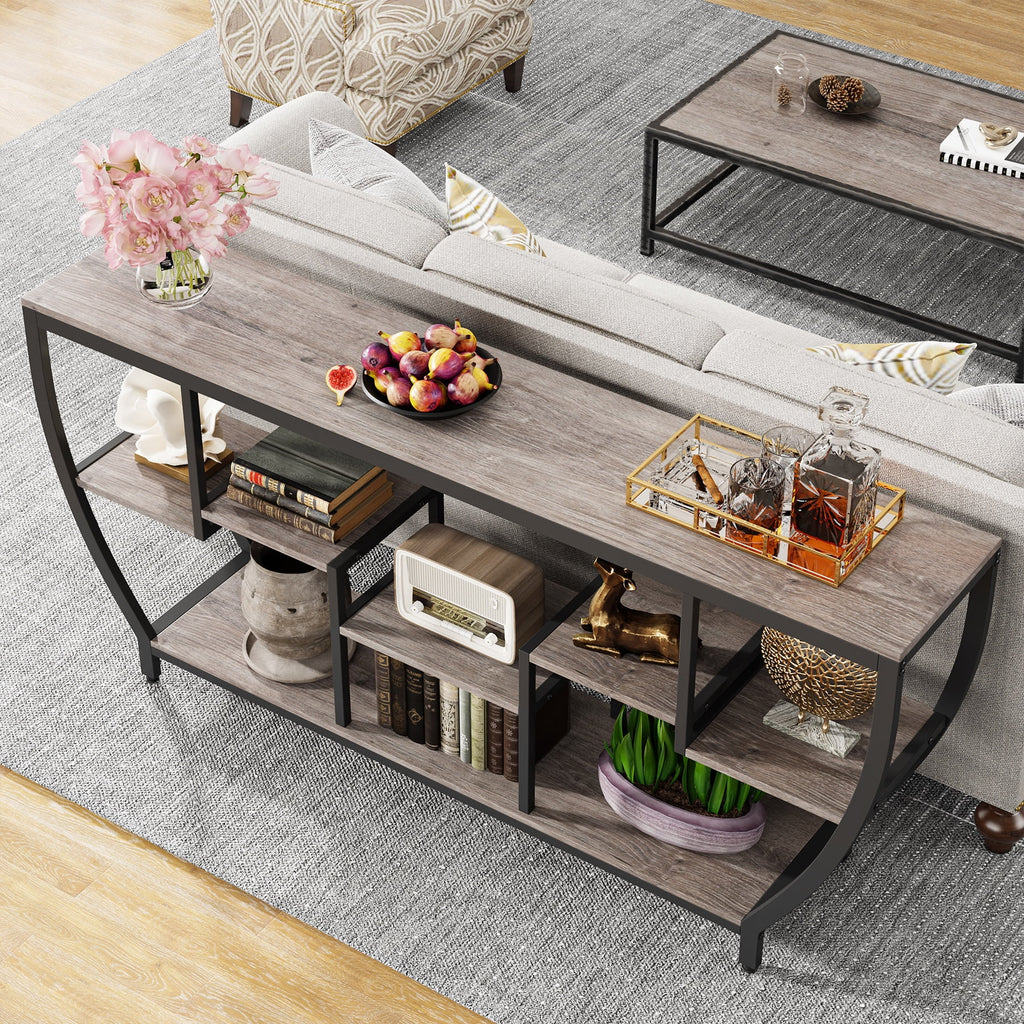 70.9 Inches Console Table with Shelves J5364