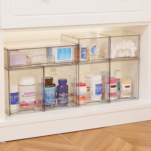 Clear Stackable Acrylic Storage Drawers 2 Pack J535604