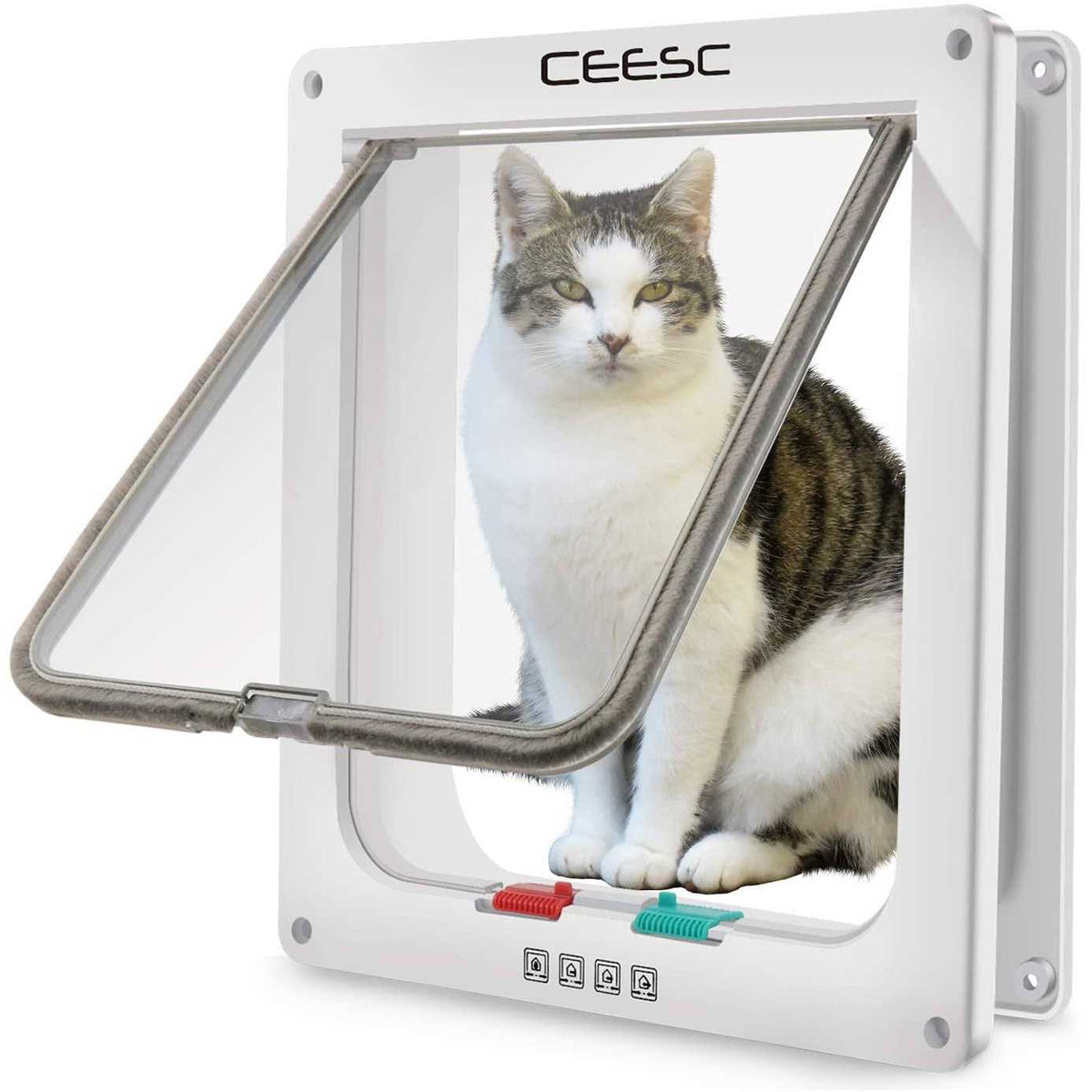 Extra Large 4 Way Locking Cat Door P44069